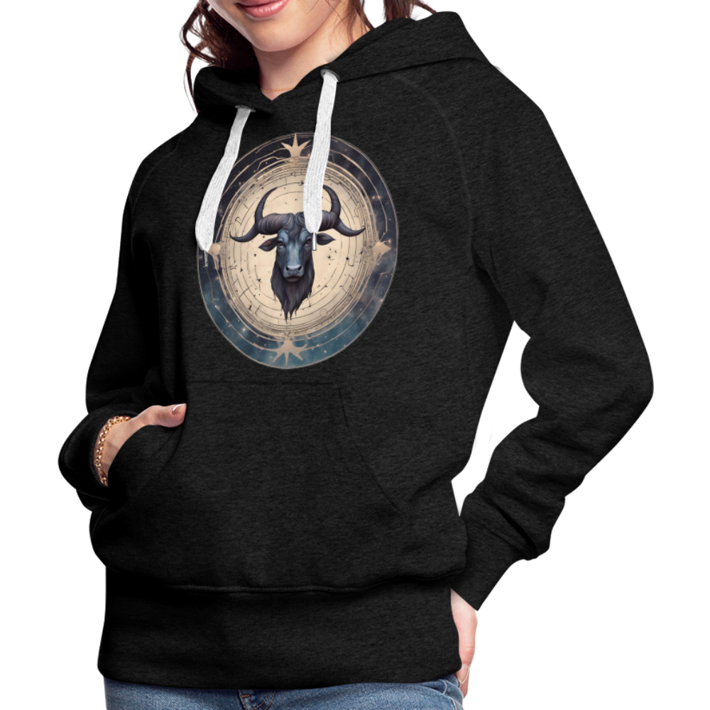 Women’s Mythical Taurus Premium Hoodie - charcoal grey