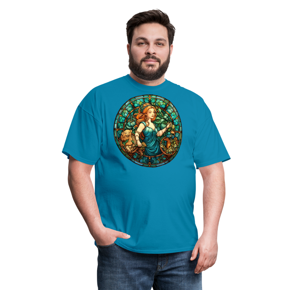 Men's Mosaic Virgo Classic T-Shirt - turquoise