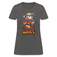 Thumbnail for Women's Playful Aries T-Shirt - charcoal