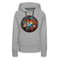 Thumbnail for Women’s Mosaic Gemini Premium Hoodie - heather grey