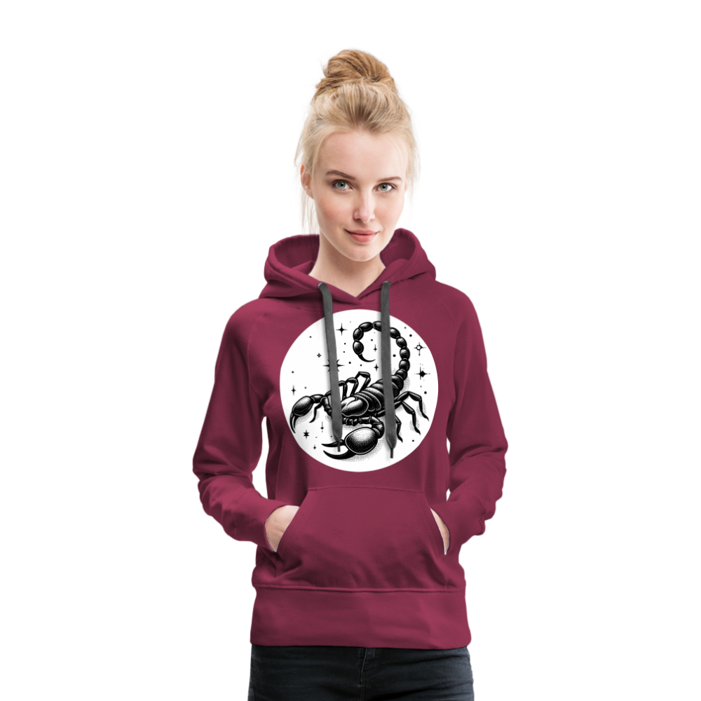 Women’s Magic Scorpio Premium Hoodie - burgundy