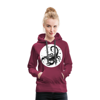 Thumbnail for Women’s Magic Scorpio Premium Hoodie - burgundy