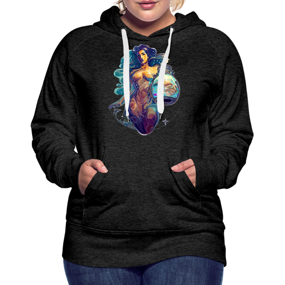 Women’s Mythical Aquarius Premium Hoodie - charcoal grey