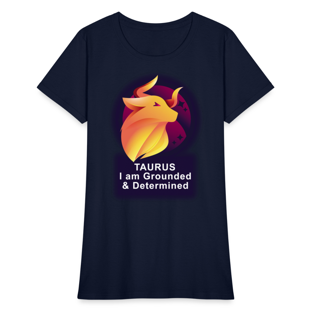 Women's Glow Taurus T-Shirt - navy