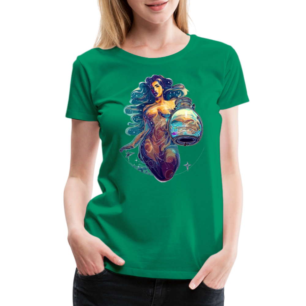 Women’s Mythical Aquarius Premium T-Shirt - kelly green