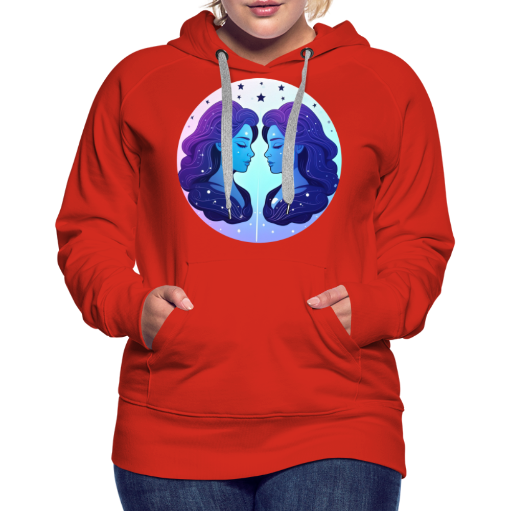 Women’s Magic Gemini Premium Hoodie - red