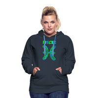 Thumbnail for Women's Power Words Pisces Premium Hoodie - navy