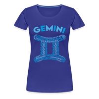 Thumbnail for Women's Power Words Gemini Premium T-Shirt - royal blue