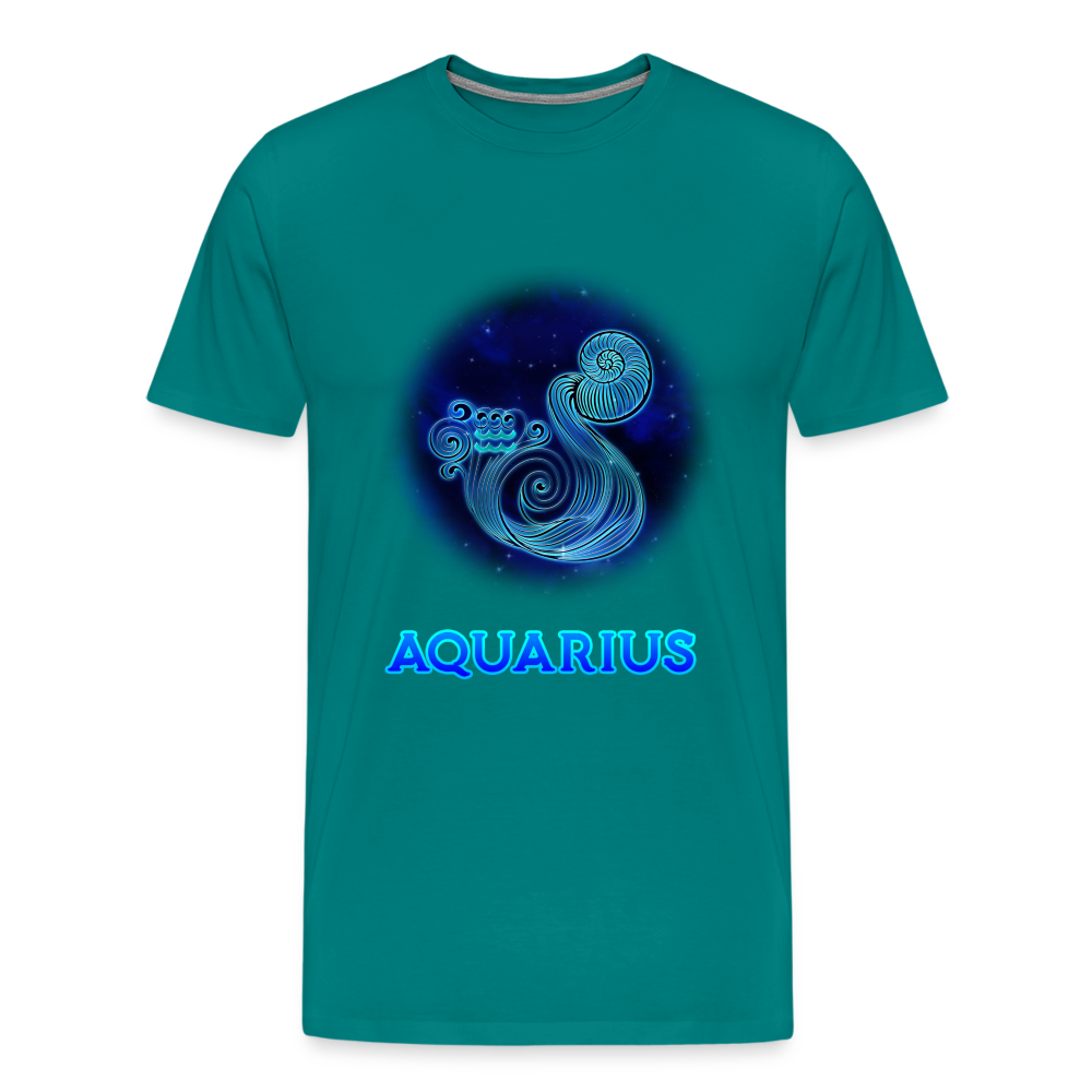 Men's Aquarius Premium T-Shirt - teal