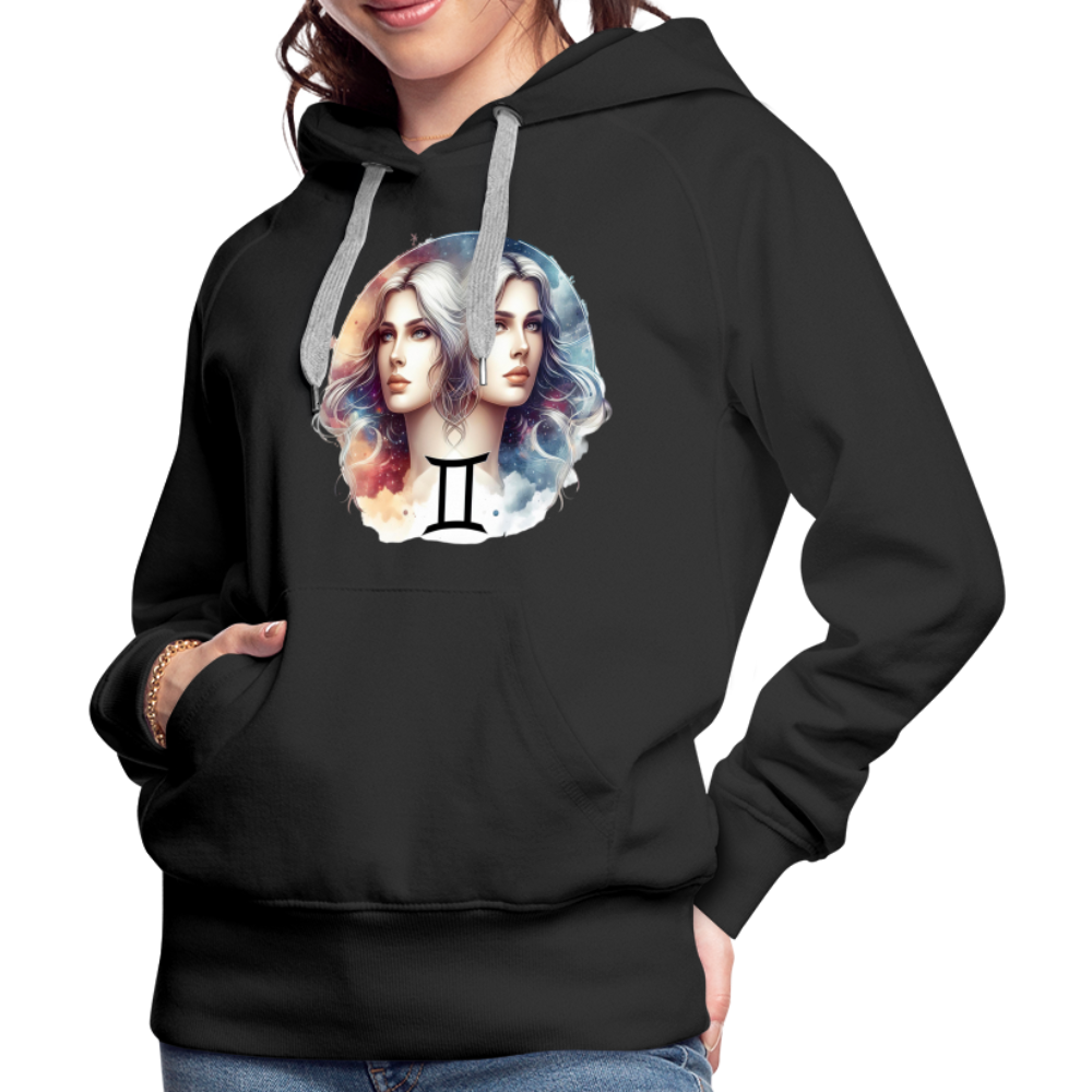 Women’s Mythical Gemini Premium Hoodie - black