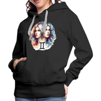 Thumbnail for Women’s Mythical Gemini Premium Hoodie - black