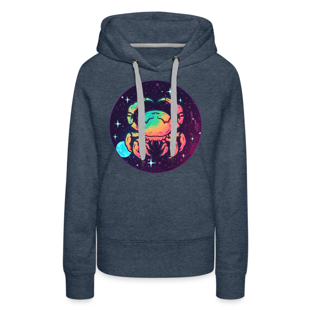 Women’s Mystic Cancer Premium Hoodie - heather denim