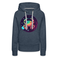 Thumbnail for Women’s Mystic Cancer Premium Hoodie - heather denim