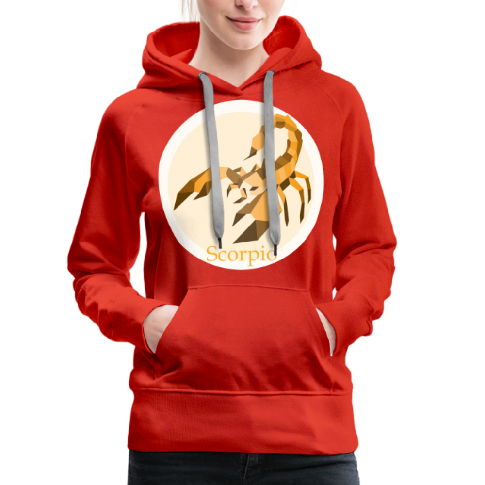 Women’s Mosaic Scorpio Premium Hoodie - red