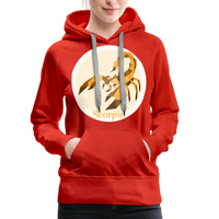 Thumbnail for Women’s Mosaic Scorpio Premium Hoodie - red