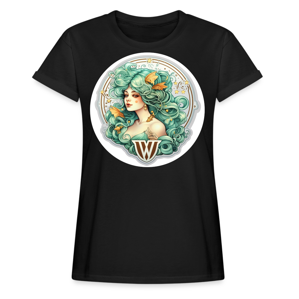 Women's Symbol Virgo Relaxed Fit T-Shirt - black