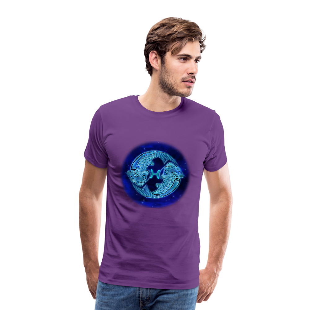 Men's Pisces Premium T-Shirt - purple