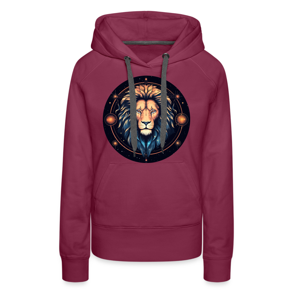 Women’s Magic Leo Premium Hoodie - burgundy