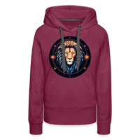 Thumbnail for Women’s Magic Leo Premium Hoodie - burgundy