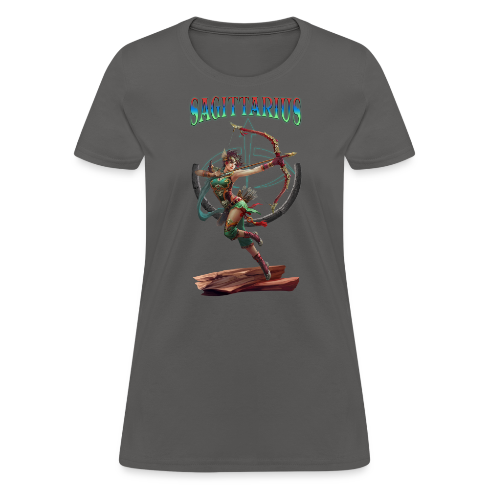 Astral Sagittarius Women's T-Shirt - charcoal