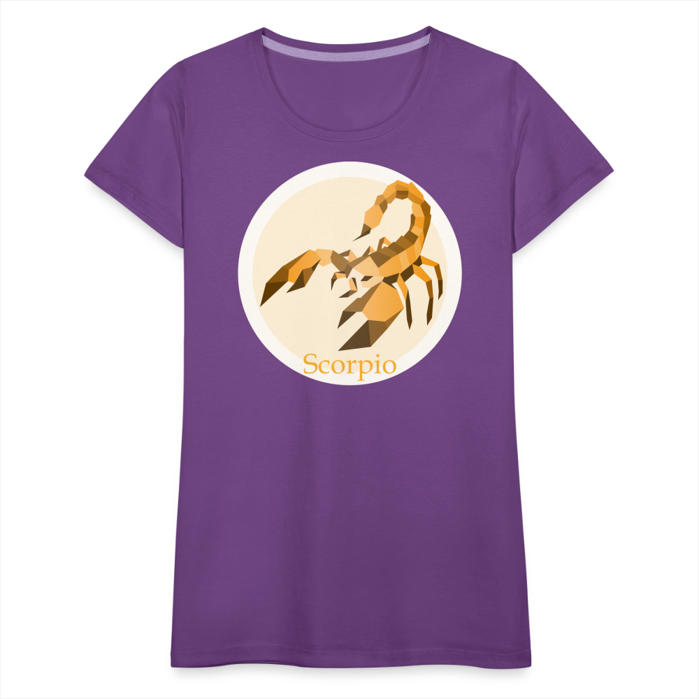 Women’s Mosaic Scorpio Premium T-Shirt - purple