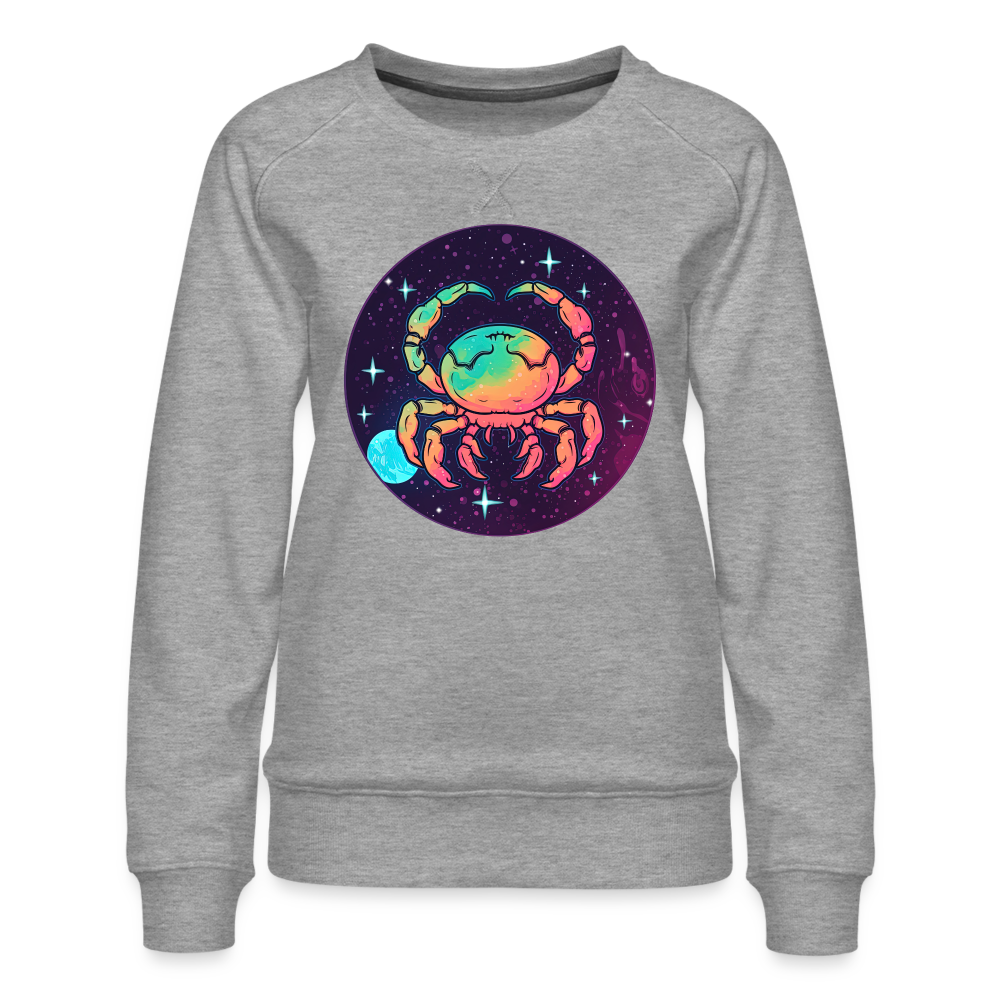 Women’s Mystic Cancer Premium Sweatshirt - heather grey