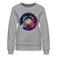 Thumbnail for Women’s Mystic Cancer Premium Sweatshirt - heather grey