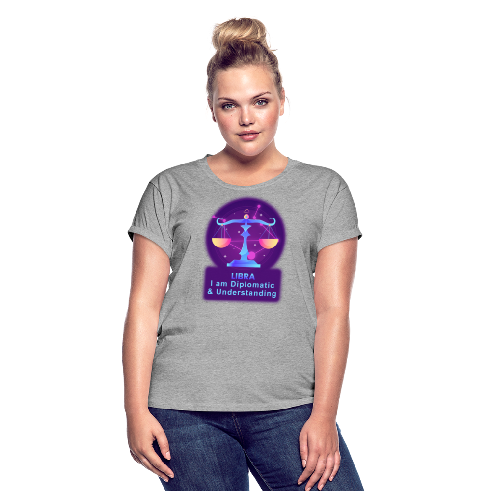 Women's Neon Libra Relaxed Fit T-Shirt - heather gray