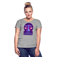 Thumbnail for Women's Neon Libra Relaxed Fit T-Shirt - heather gray