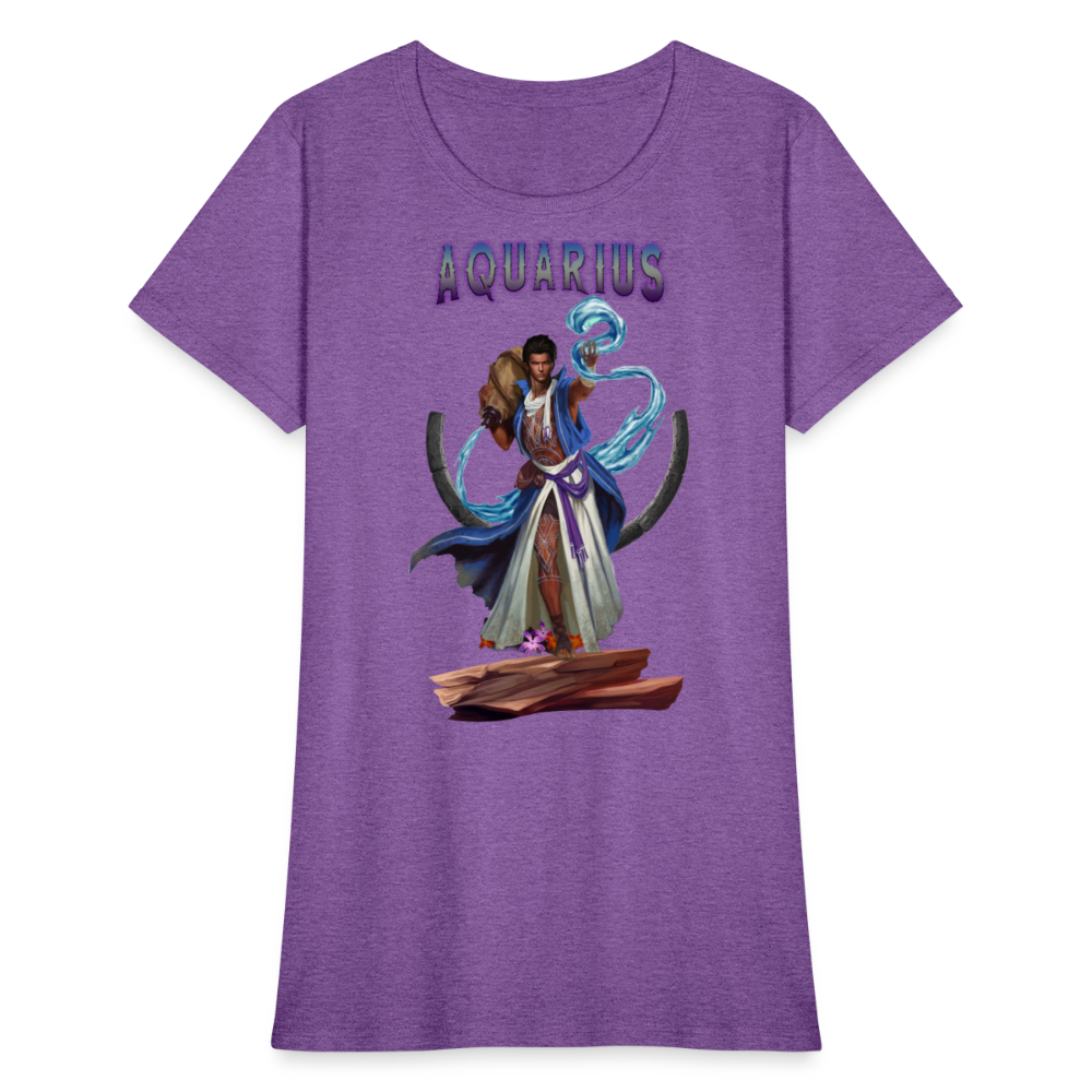 Women's Astral Aquarius T-Shirt - purple heather