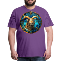 Thumbnail for Men's Mosaic Capricorn Premium T-Shirt - purple