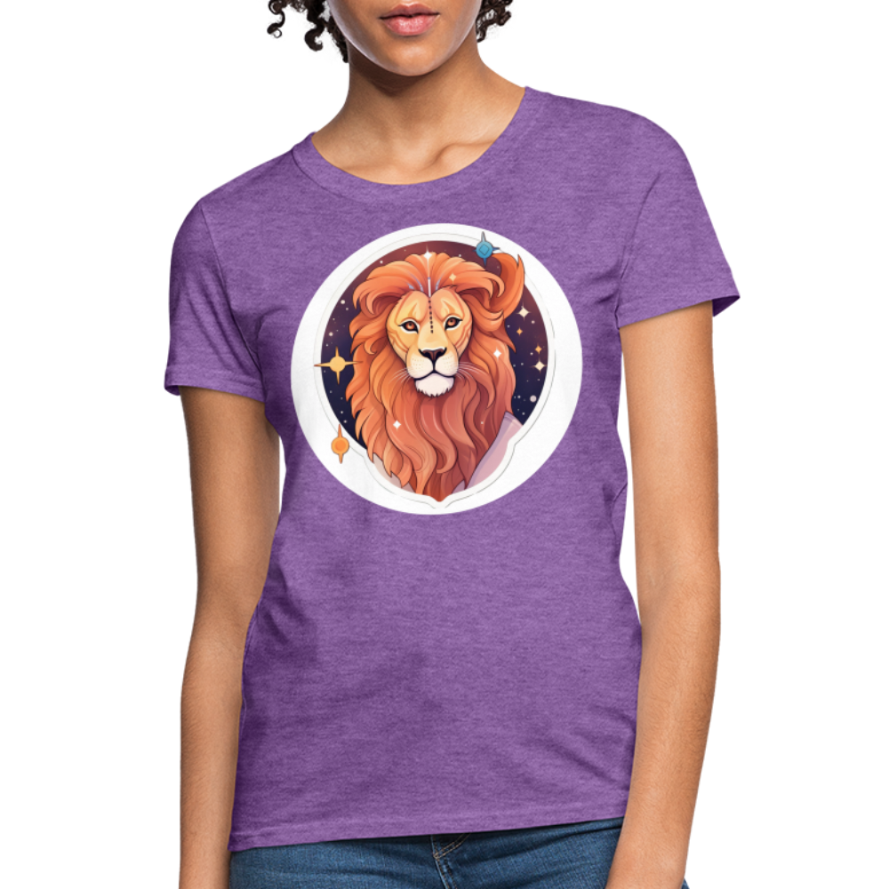 Women's Symbol Leo T-Shirt - purple heather