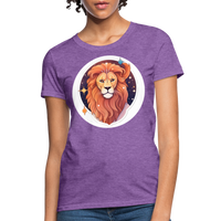 Thumbnail for Women's Symbol Leo T-Shirt - purple heather