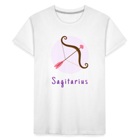 Thumbnail for Kid’s Astro Toon Sagittarius Premium Organic T-Shirt - white