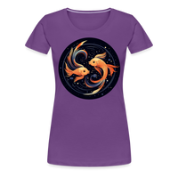 Thumbnail for Women’s Mystic Pisces Premium T-Shirt - purple