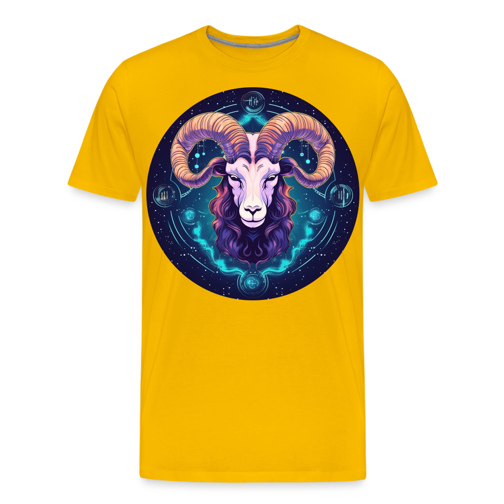 Men's Mystic Aries Premium T-Shirt - sun yellow