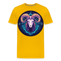 Thumbnail for Men's Mystic Aries Premium T-Shirt - sun yellow