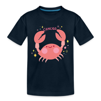 Thumbnail for Kid’s Pinky Cancer Premium Organic T-Shirt - deep navy