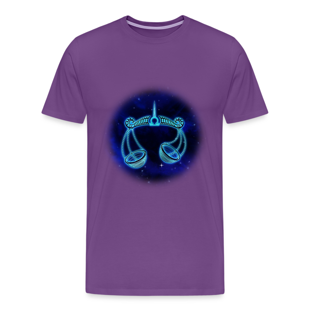 Men's Libra Premium T-Shirt - purple