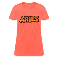 Thumbnail for Women's Aries New Design T-Shirt - heather coral