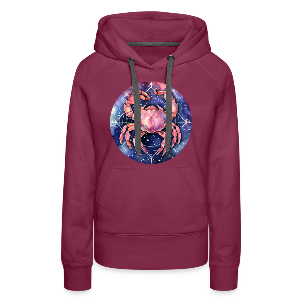 Women’s Mythical Cancer Premium Hoodie - burgundy