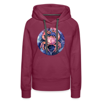 Thumbnail for Women’s Mythical Cancer Premium Hoodie - burgundy