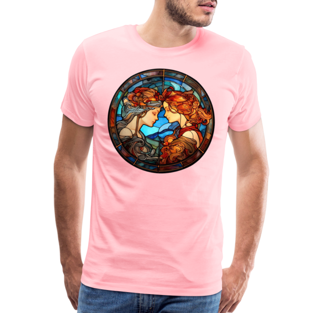 Men's Mosaic Gemini Premium T-Shirt - pink