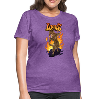 Thumbnail for Women's Aries Narihndrab T-Shirt - purple heather