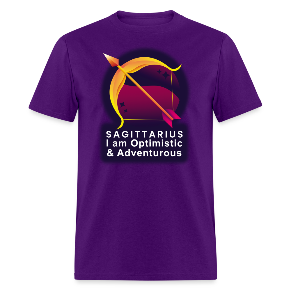 Men's Glow Sagittarius Classic T-Shirt - purple