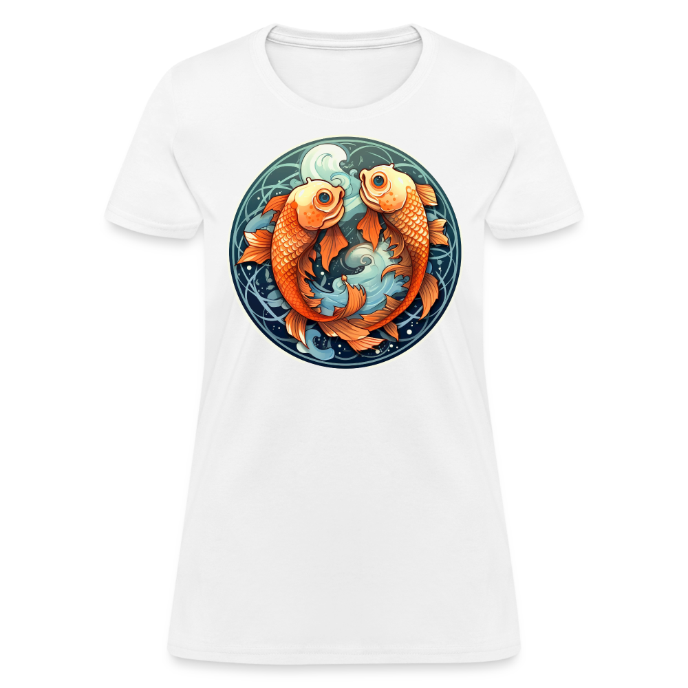 Women's Symbol Pisces T-Shirt - white