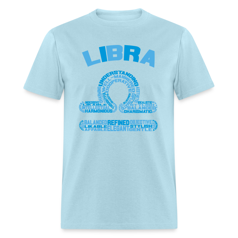 Men's Power Words Libra Classic T-Shirt - powder blue