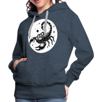 Thumbnail for Women’s Magic Scorpio Premium Hoodie - heather denim