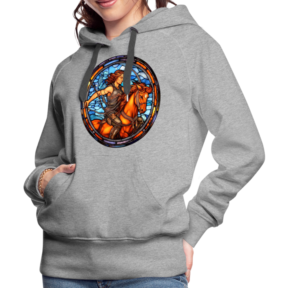 Women’s Mosaic Sagittarius Premium Hoodie - heather grey