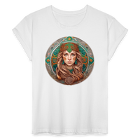 Thumbnail for Women's Mythical Virgo Relaxed Fit T-Shirt - white